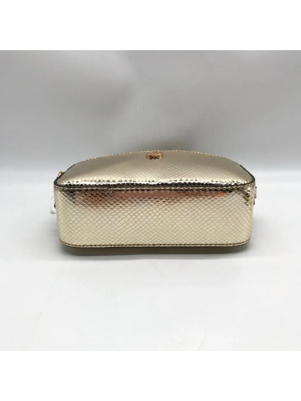 Michael Kors Metallic Gold Leather Maisie 2-In-1 Camera Crossbody Bag